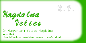 magdolna velics business card